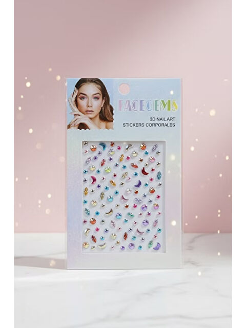 Le Mabelle Çok Renkli  Gökyüzü Temalı Kız Çocuk Yüz Sticker - S000513636-23173