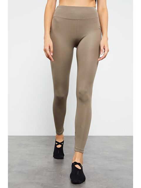 Tommylife Camel Yüksek Bel Streç Slim Fit Dar Paça Kadın Tayt - 94545 - S000032277-4557