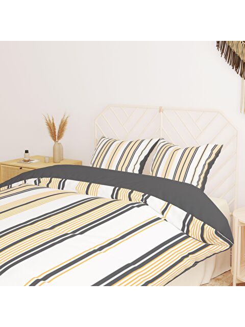 Evmila Baskılı,Desenli Çift Kişilik Nevresim Takımı (ÇARŞAFSIZ) 200x220 cm - S000233028-23173