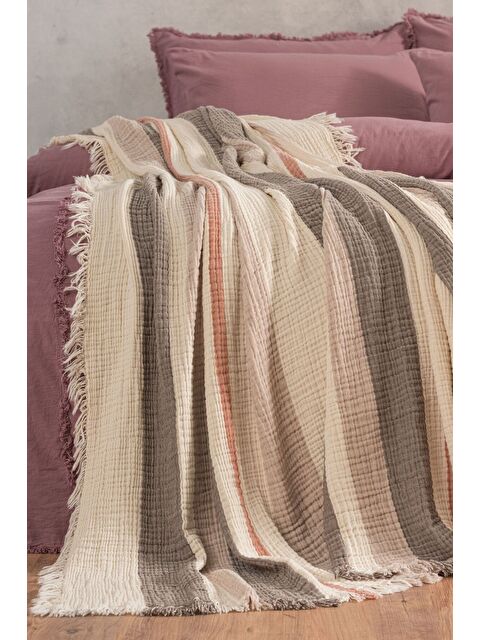 Varol 4 Katlı %100 Pamuk Müslin Pike & Yatak Örtüsü – 230x250 cm - S000448350-19928