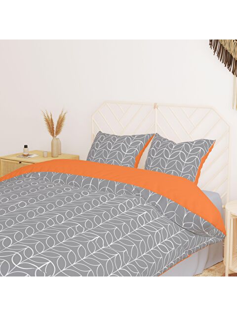 Evmila Baskılı,Desenli Çift Kişilik Nevresim Takımı (ÇARŞAFSIZ) 200x220 cm - S000233029-23173