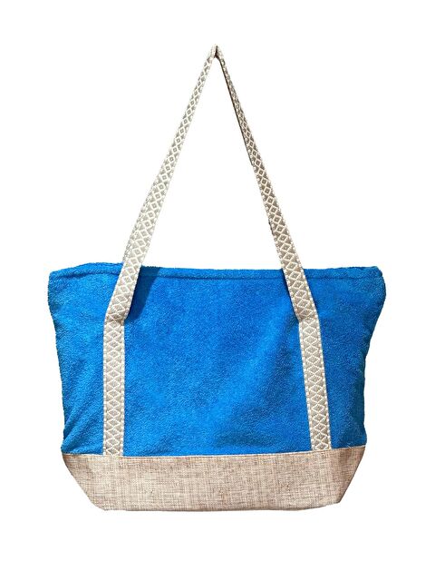 Remsa Pamuklu Havlu Plaj Çantası Mavi - S000210526-17234