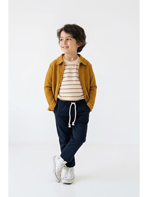 Miababy Hırkalı Pantolon Tişört 3lü Takım