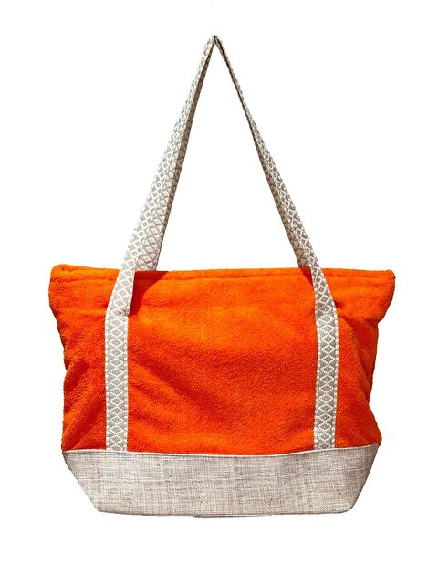 Remsa Pamuklu Havlu Plaj Çantası Turuncu - S000210521-20013