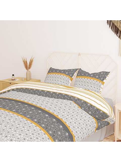 Evmila Baskılı,Desenli Çift Kişilik Nevresim Takımı (ÇARŞAFSIZ) 200x220 cm - S000233031-23173