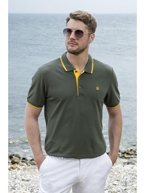 Buratti %100 Pamuk Düğmeli Slim Fit Polo Tişört 5902118 - S000001814-37307
