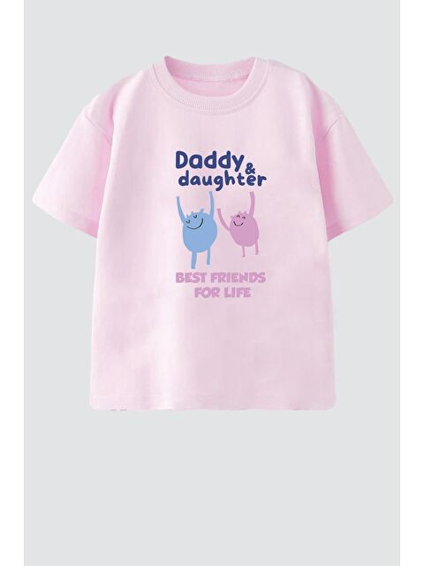 Monila Kız Çocuk Pamuklu Bisiklet Yaka Baskılı T-Shirt - S000514668-20024