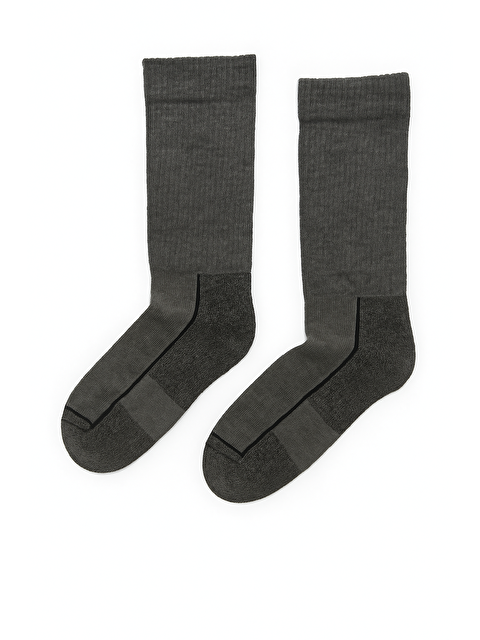 Katia And Bony Havlu Jakarlı Erkek Soket Çorap Gri - S000374683-20600