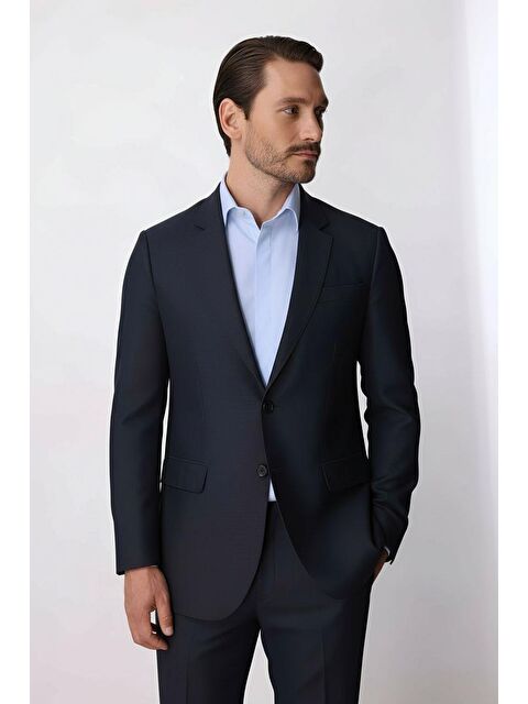 igs Erkek Lacivert Bari (4 Drop) Klasik Takım Elbise - S000525541-21164