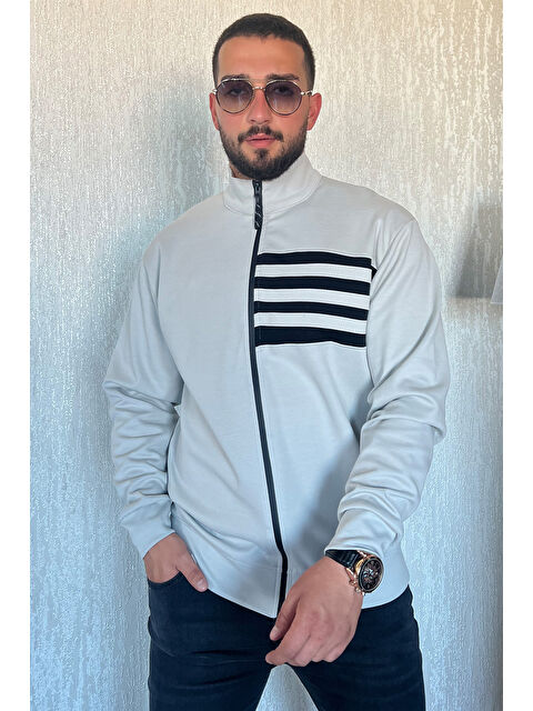 Mishar İtalia Dik Yaka  Erkek Fermuarlı Sweatshirt Hırka - S000308904-20600