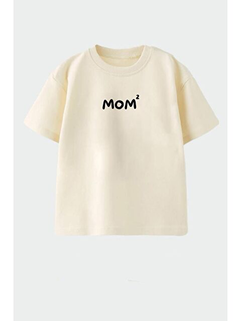 Monila Unisex Çocuk Pamuklu Bisiklet Yaka Baskılı T-Shirt - S000514688-25636