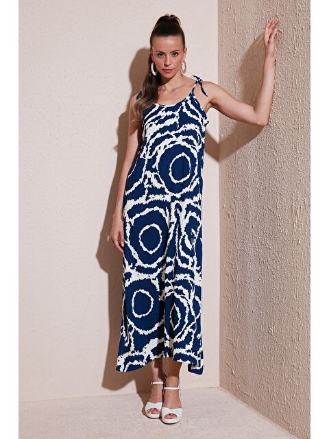 Lela Regular Fit İp Askılı Uzun Kadın Elbise 5865732 - S000145617-21164