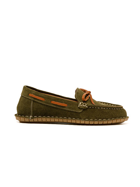 John May Kadın Oxford ( Klasik) RC-25Y-178-M-SHAY Haki Süet - S000510093-18194