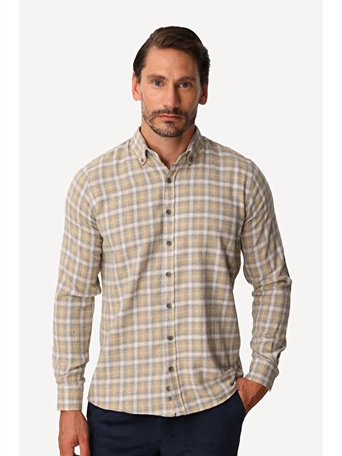 igs Erkek Sari Dynamic Fit Düğmelİ Yaka Gömlek - S000525543-20072