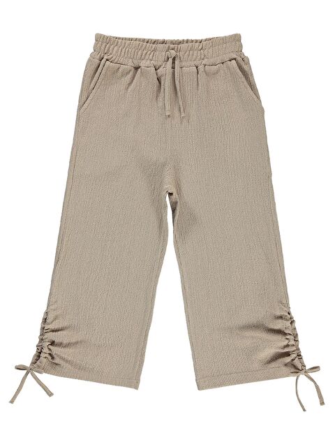 Civil Girls Kız Çocuk Pantolon 6-9 Yaş Bej