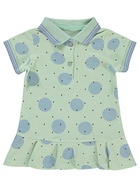 Kumru Kız Bebek Elbise 6-18 Ay Mint