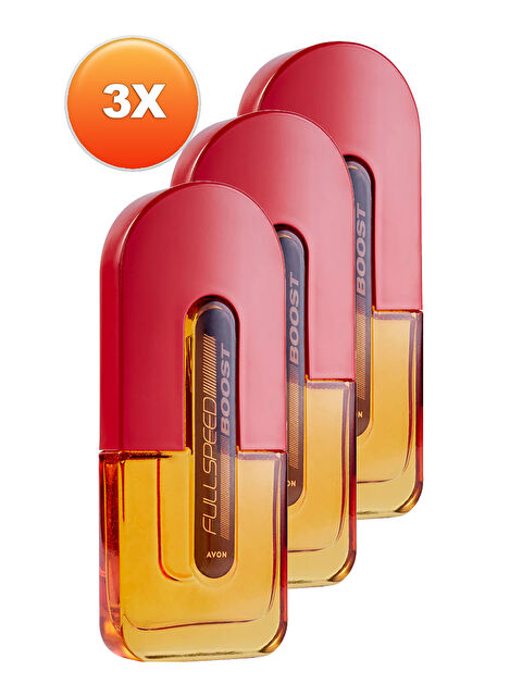 AVON Full Speed Boost Erkek Parfüm Edt 75 Ml. Üçlü Set - S000285506-10231