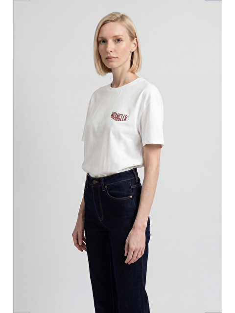 Wrangler %100 Pamuk Loose Fit Rahat Kesim Bisiklet Yaka Logo Detaylı Tişört