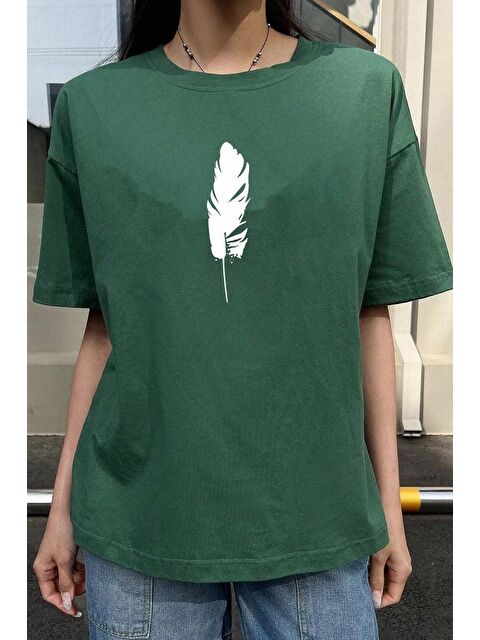 uyguntarz Unisex Tüy Baskılı T-shirt - S000243521-18194