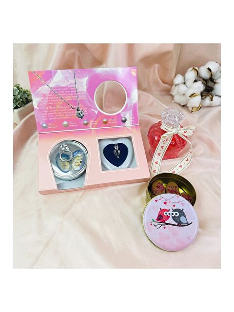 Bam Hediyelik Eşya Sevgili Baykuşlar Temalı Sevgiliye Hediye Seti - S000294909-23173