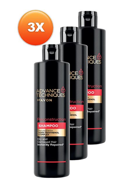 AVON Advance Techniques Reconstruction Onarıcı Şampuan 400 Ml. Üçlü Set - S000191856-10231