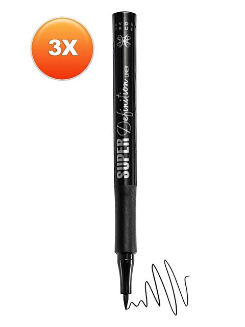 AVON True Super Definition Siyah Eyeliner 3'lü Set - S000190934-10231