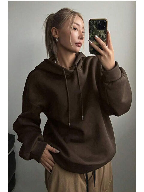 uyguntarz Do What Baskılı Oversize Sweatshirt - S000265596-19413