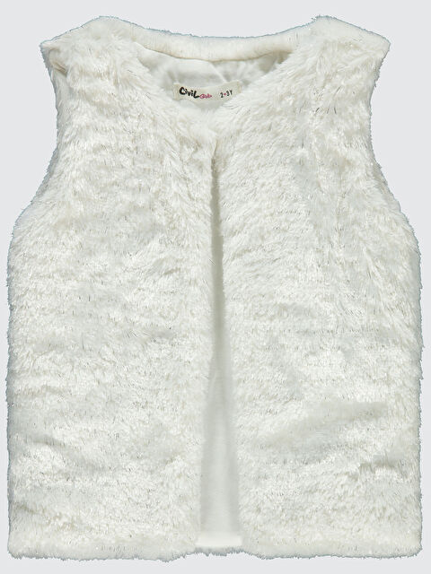 Civil Girls Kız Çocuk Yelek 2-5 Yaş Ekru - S000315618-19965