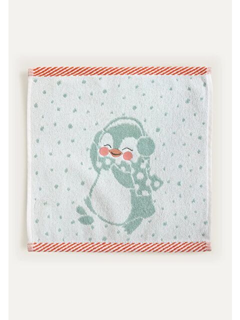 Casadora Baby Pingu Mint  %100 Organik Pamuk El Havlusu 30 x 30 cm