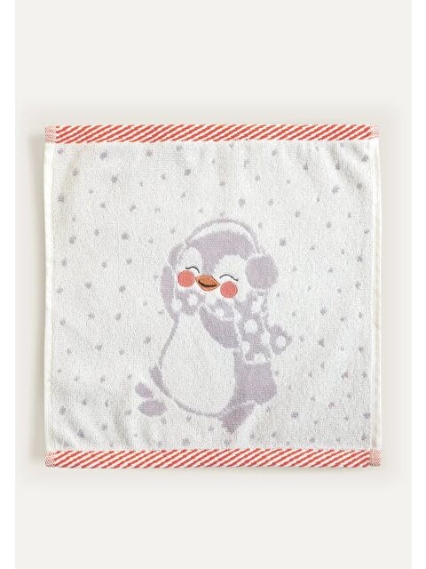 Casadora Baby Pingu Lilac %100 Organik Pamuk El Havlusu 30 x 30 cm