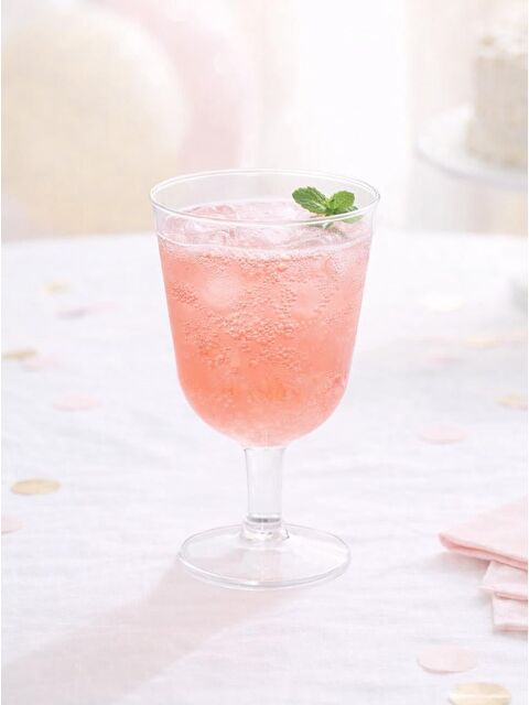 Parti Adresi Mini Kadeh Şeffaf  Ayaklı 6'Lı