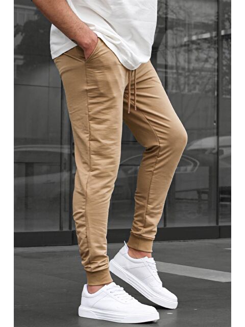 Madmext Taba Paçası Lastikli  Erkek Jogger Eşofman Altı 4821