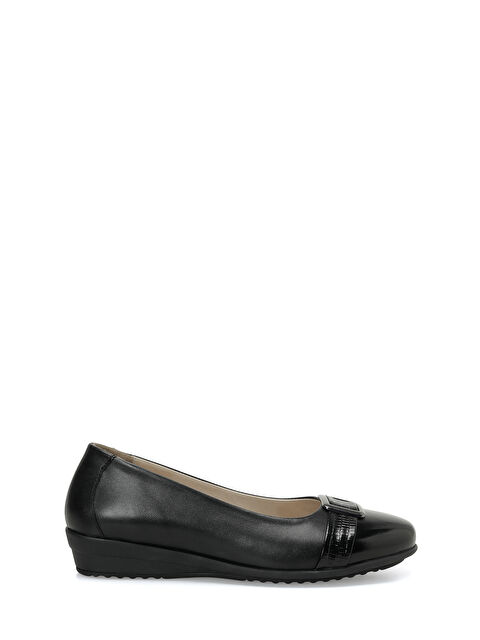 Polaris 5 Nokta 105779.Z Siyah Kadın Dolgu Topuklu Klasik Ayakkabı