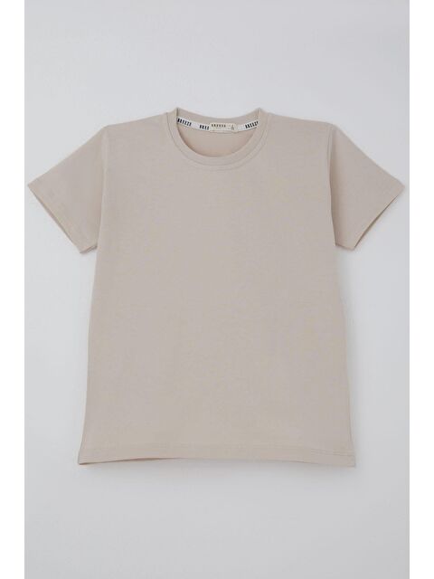 Breeze Erkek Çocuk Tişört Basic Taş (4-8 Yaş)