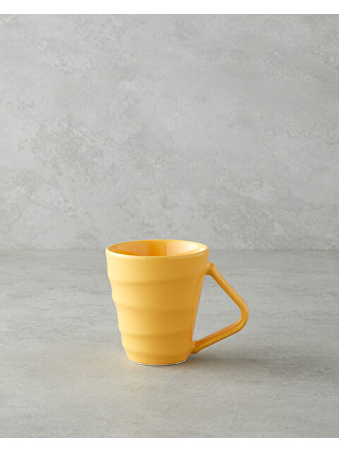 English Home Twisty Seramik Kupa 255 ml Sarı - S000377430-20072