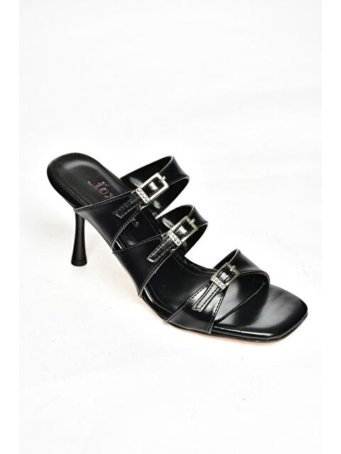 Fox Shoes S5182004 Siyah Kadın Topuklu Terlik - S000169423-19351