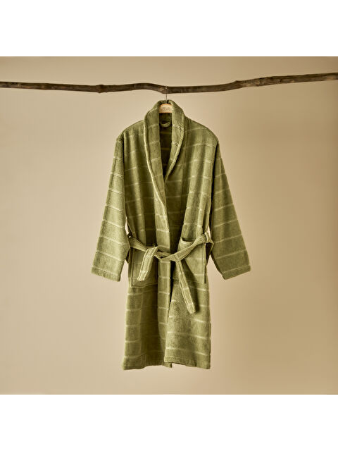 Bella Maison %100 Pamuk Ruby Erkek Bornoz Yeşil (L/XL) - S000316953-18194