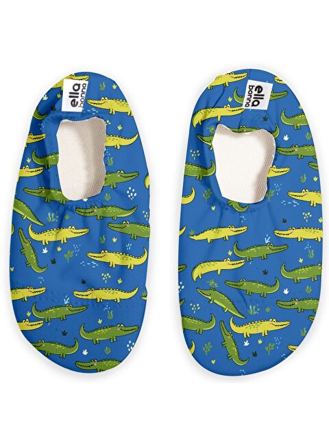 Ella Bonna Kaydırmaz Taban, Unisex Bebek, Çocuk Deniz Ayakkabısı, Havuz Patiği, Dinozor - S000382455-5233