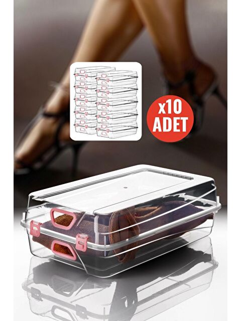 Nandy Home 10'lu Set Kadın Ayakkabı Saklama Kutusu - S000174299-26865