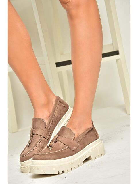 Fox Shoes T2948822 Vizon Kadın Ayakkabı