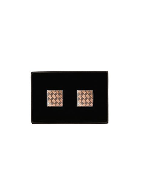 Altınyıldız Classics Erkek Gri-Kahverengi Metal Kol Düğmesi - S000404710-5267