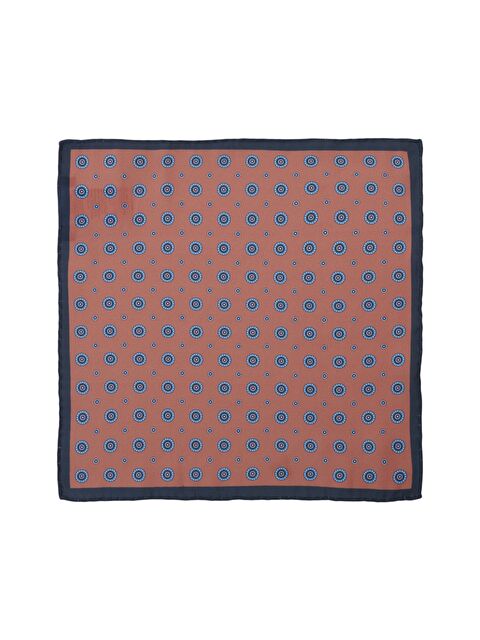 Altınyıldız Classics Erkek Kahverengi-Lacivert Desenli Lacivert-Kahve Klasik Mendil - S000404715-6416