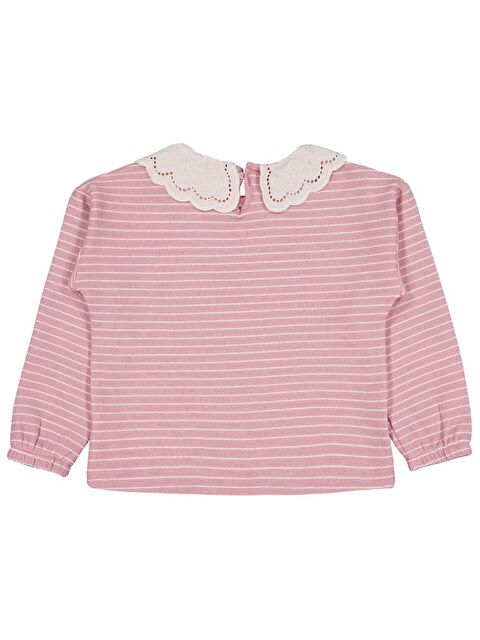Civil Girls Çizgili 6-9 Yaş Sweatshirt - Pembe 7-8 Yaş - S000483305-20028