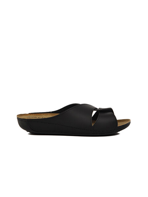 Ayakmod Siyah Hafif Kadın Terlik 08-001 Z - S000371835-19351