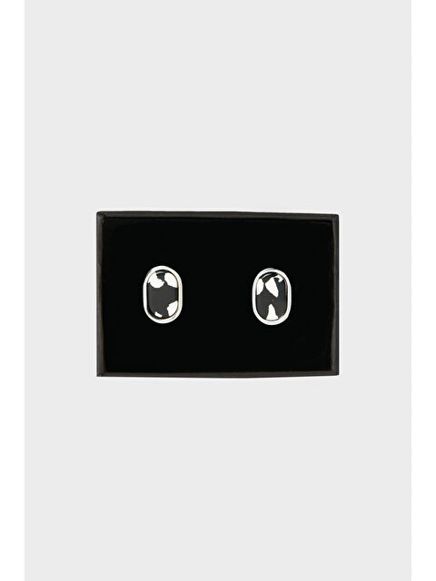 Altınyıldız Classics Erkek Siyah-Gri Metal Kol Düğmesi - S000404740-37430