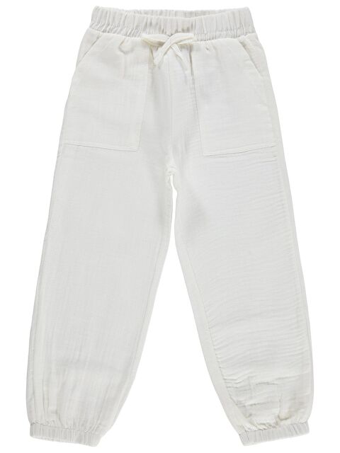 Civil Girls Jogger 6-9 Yaş Pantolon - Beyaz