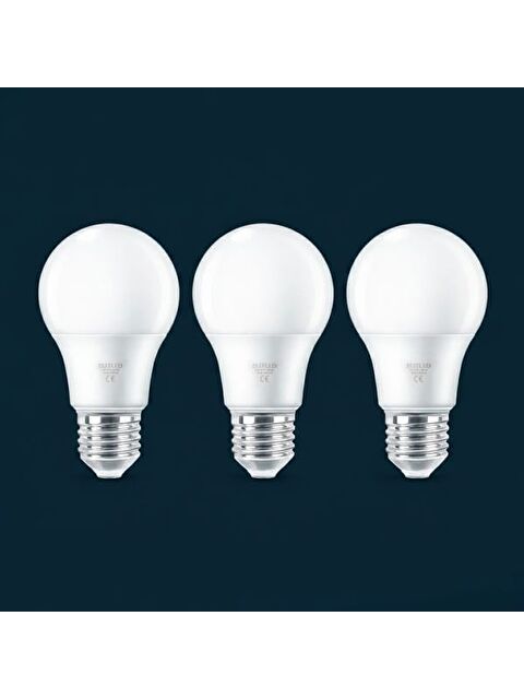 Elitled 9W E27 800Lm 3'lü Led Ampul - 6500K - Beyaz Işık