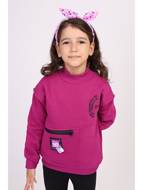 Toontoykids Kız Çocuk Baskılı Sweatshirt
