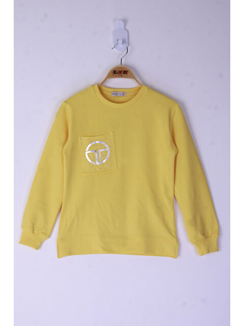 Toontoykids Kız Çocuk Cebi Arma Baskılı Sweatshirt - S000274112-20072