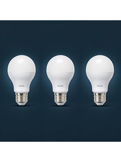 Philips LedBulb 8-60W 720Lm E27 New Gen 3’Lü Ampul - 2700K - Sarı Işık